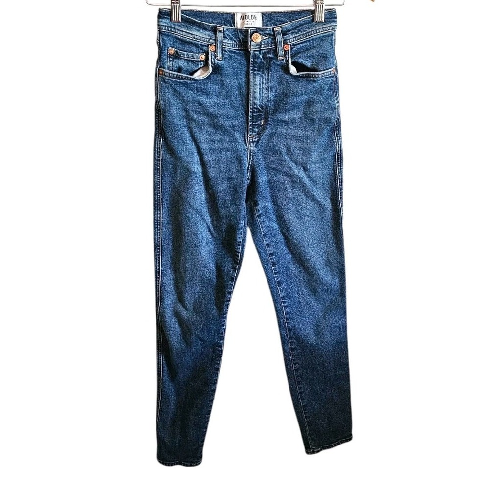 AGOLDE Los Angeles Size‎ 26 Style#A051 B-812 Blue High Rise Jeans Skinny Pants